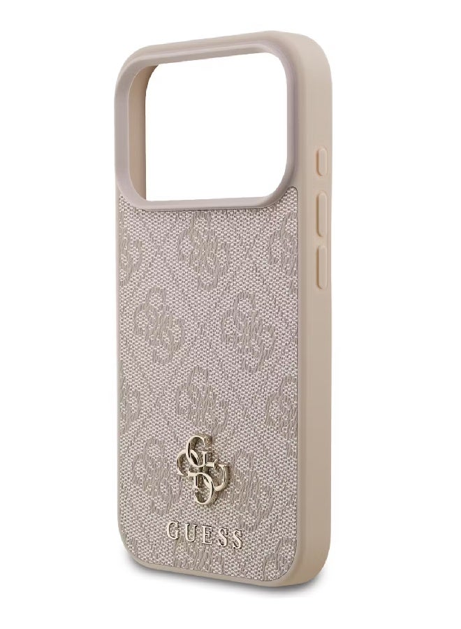 Guess MagSafe 4G PU Leather Case with Small 4G & Classic Metal Logo for iPhone 17 Pro Max - Pink - Image 2